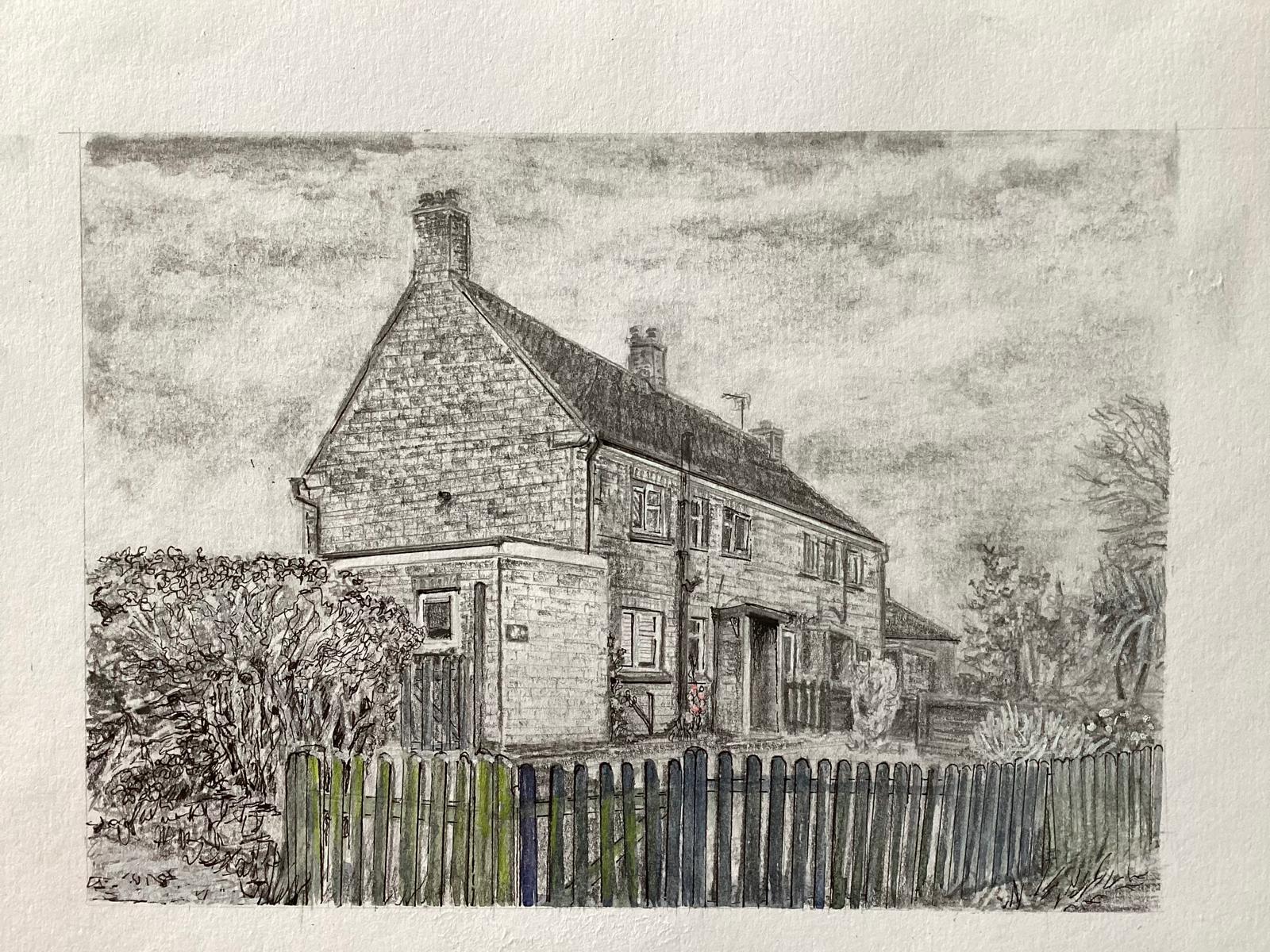 House commission art work Commission of a house