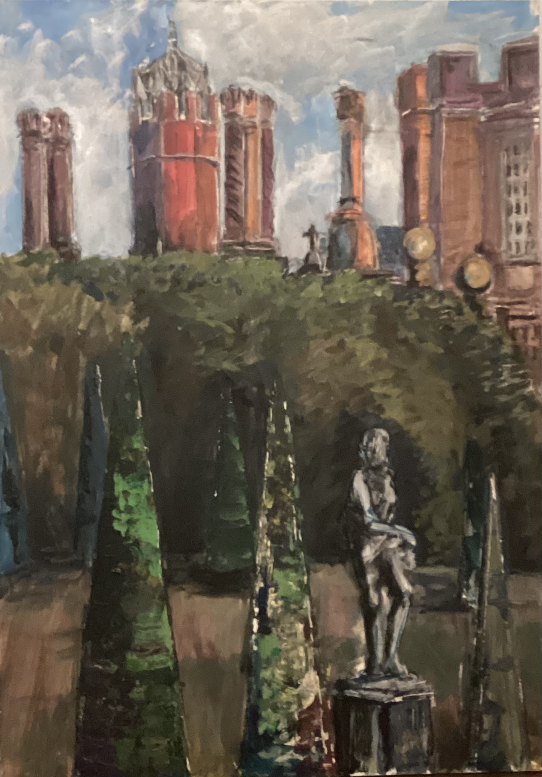 My entry at Hampton Court Palace Landscape artist competition